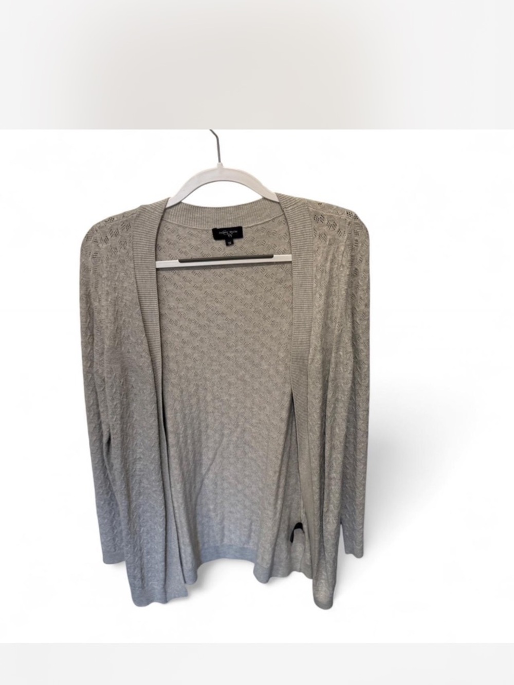 Open-Front Lightweight Women’s Cardigan in Light Gray